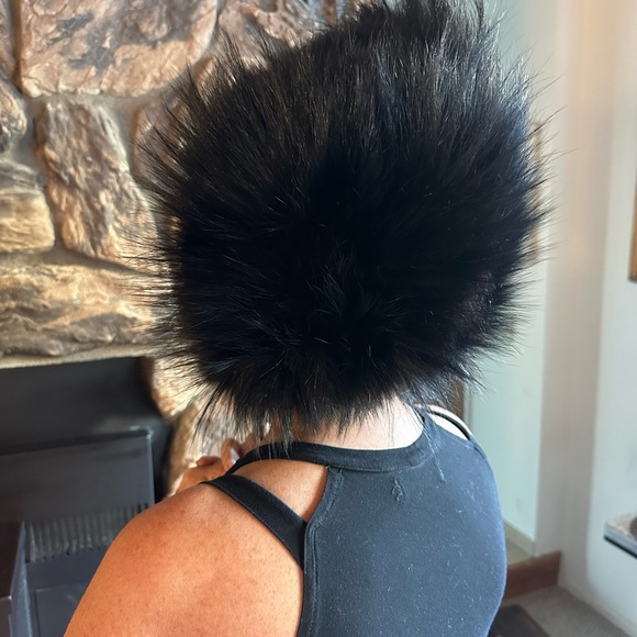 Vintage Sears Fashion Millinery Black Fur Hat Russian  Mod Mohawk Fabulous - Picture 3 of 7